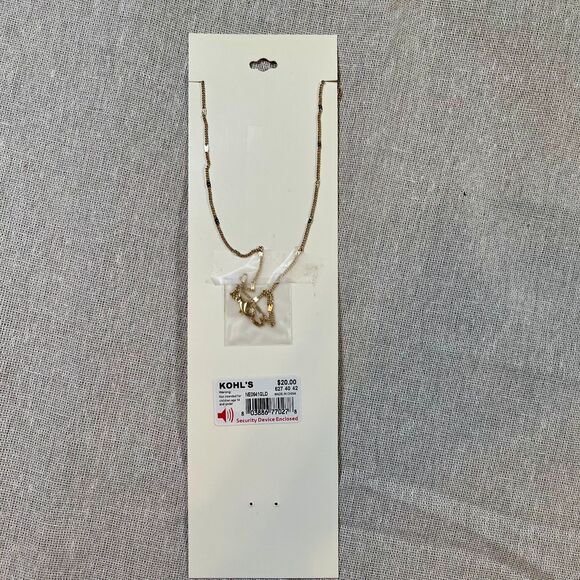 LC Lauren Conrad | NWT Gold Tone Long Statement Necklace - Picture 6 of 8